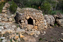Old Stone Bread Oven In The Valley Of Paderne, Algarve,