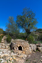 Old Stone Bread Oven In The Valley Of Paderne, Algarve,