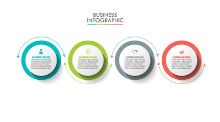 Business data visualization. timeline infographic icons designed for abstract background template milestone element modern diagram process technology digital marketing data presentation chart Vector