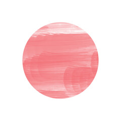 Wall Mural - Red-brown circle from the gradient. Abstract watercolor art hand paint on a white background.