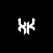 Xk Logo Monogram With Shield Shape Design Template