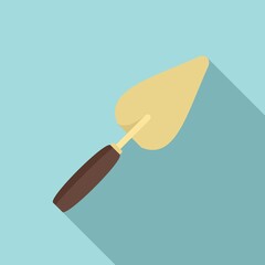 Poster - Construction trowel icon. Flat illustration of construction trowel vector icon for web design