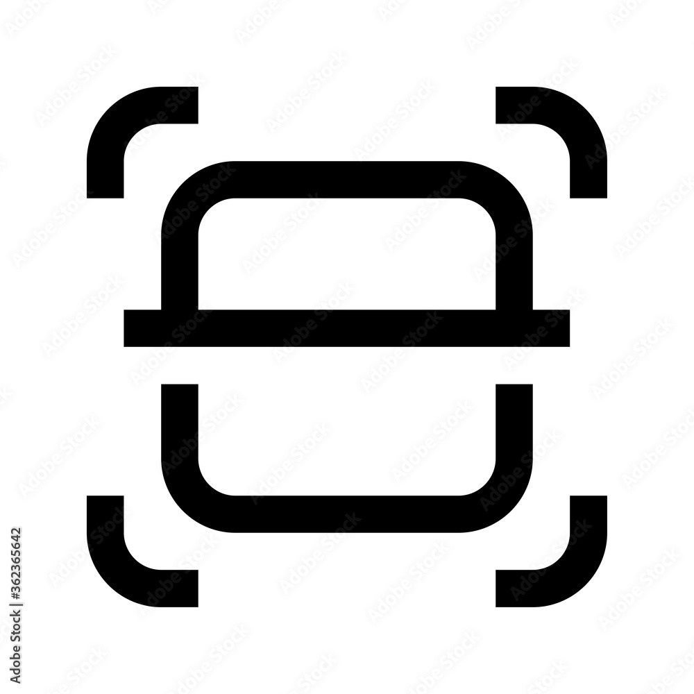 QR code and Barcode Scan icon. Mobile Scan vector icon. Scanning of ...