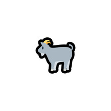 Goat Vector Icon. Isolated Goat Illustration Icon