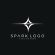 letter S spark logo graphic vector icon