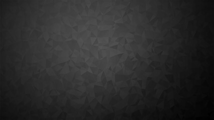 Wall Mural - Low poly black background. 