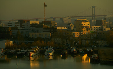 Paysage du quartier Bacalan à Bordeaux.