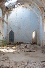 Abandoned And Derelict Church In Spain