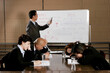 © ImageHit - Man and women falling asleep after listening to a dull presentation by the manager