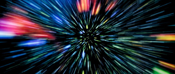 Wall Mural - cosmic art ,multicolor outer space. star field and nebula in deep space many light years far from pl