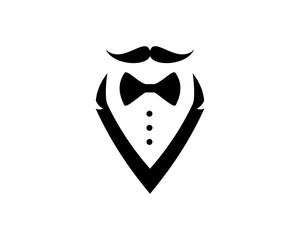 Sticker - Gentleman waiters with mustache