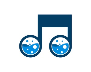 Sticker - Laboratory liquid and music note