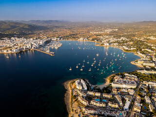 Canvas Print - San Antonio de Portmany bay, Ibiza.