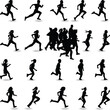 © goran - runner silhouette vector