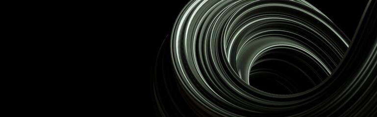 Wall Mural - Abstract futuristic amorphous black background