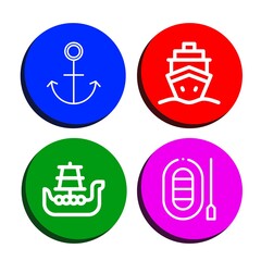 Sticker - naval icon set