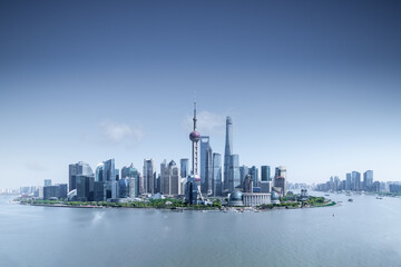 Wall Mural - shanghai skyline in daytime