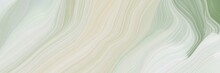 Unobtrusive Elegant Curvy Swirl Waves Background Illustration With Light Gray, Dark Sea Green And Dark Gray Color