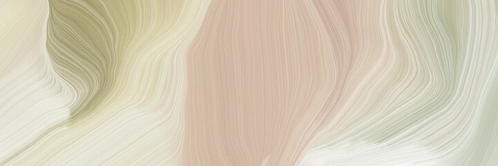 Aufkleber - unobtrusive colorful curvy background illustration with pastel gray, beige and dark khaki color