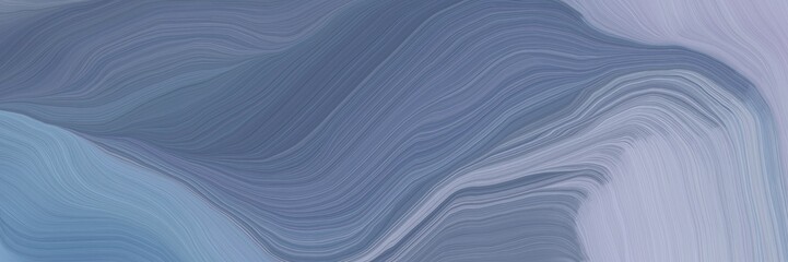 Aufkleber - unobtrusive colorful contemporary waves design with slate gray, pastel blue and dark gray color