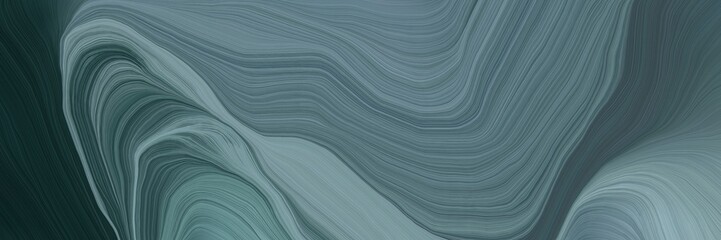 Poster - unobtrusive colorful curvy background design with dim gray, very dark blue and light slate gray color