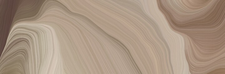 Aufkleber - inconspicuous header with elegant modern waves background illustration with rosy brown, old mauve and pastel gray color