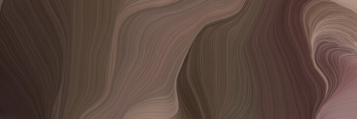 Poster - unobtrusive colorful modern curvy waves background design with old mauve, gray gray and very dark pink color