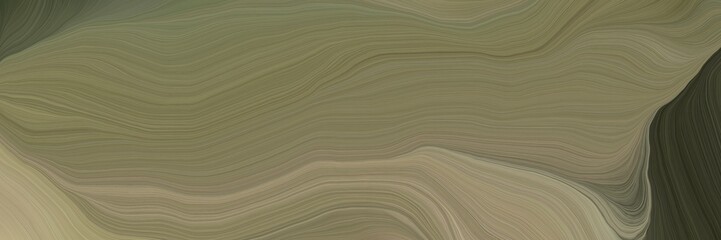 Poster - inconspicuous colorful smooth swirl waves background design with pastel brown, very dark blue and rosy brown color