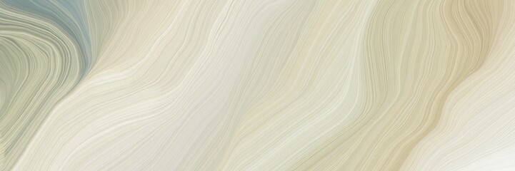 Aufkleber - unobtrusive elegant modern soft curvy waves background illustration with pastel gray, gray gray and rosy brown color