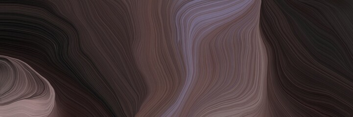 Poster - unobtrusive elegant curvy swirl waves background illustration with very dark blue, very dark pink and old mauve color