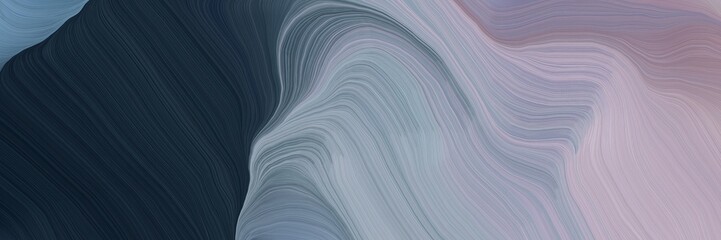 Aufkleber - inconspicuous elegant smooth swirl waves background design with dark gray, very dark blue and slate gray color