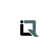 Letter IQ logo / icon design