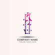 © arif23 - Letter I logo with Technology template concept network icon vector