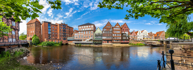 Lüneburg, Germany. The old town with the historic harbor.