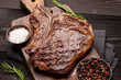 T-bone grilled beef steak