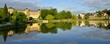 Panoramique sur le lac de Bagnoles-de-l'Orne (61140) , département Orne en région Normandie, France