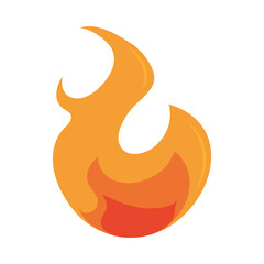 Poster - fire flame burning hot glow flat design icon