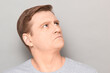 © Andrei Korzhyts - Portrait of angry disgruntled mature man with frowning face