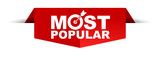 Fototapeta Most - red vector illustration banner most popular