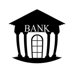 Bank symbol icon.