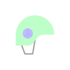 Wall Mural - Helmet, peace icon. Simple color vector elements of flower children icons for ui and ux, website or mobile application