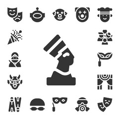 Poster - mask icon set