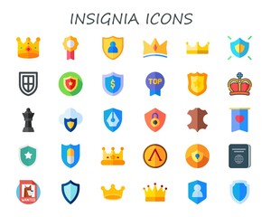 Canvas Print - insignia icon set