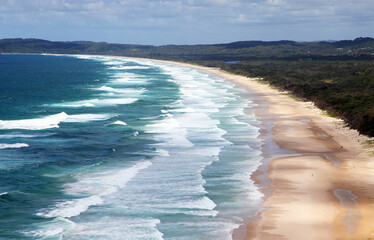 The beautiful coast line around Byron Bay New South Wales, Australia