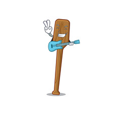 Sticker - brilliant musician of oars cartoon design playing music with a guitar