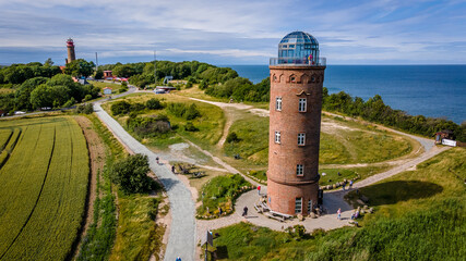 Wall Mural - Arcona lighthouse on the coast