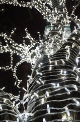 Wall Mural - tree with christmas lights