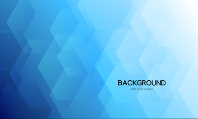 Abstract background vector illustration. Light blue gradient with transparent geometric shape.