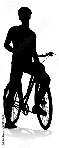 Bicyclist riding their bike...