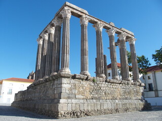 Römischer Tempel in Evora Portugal